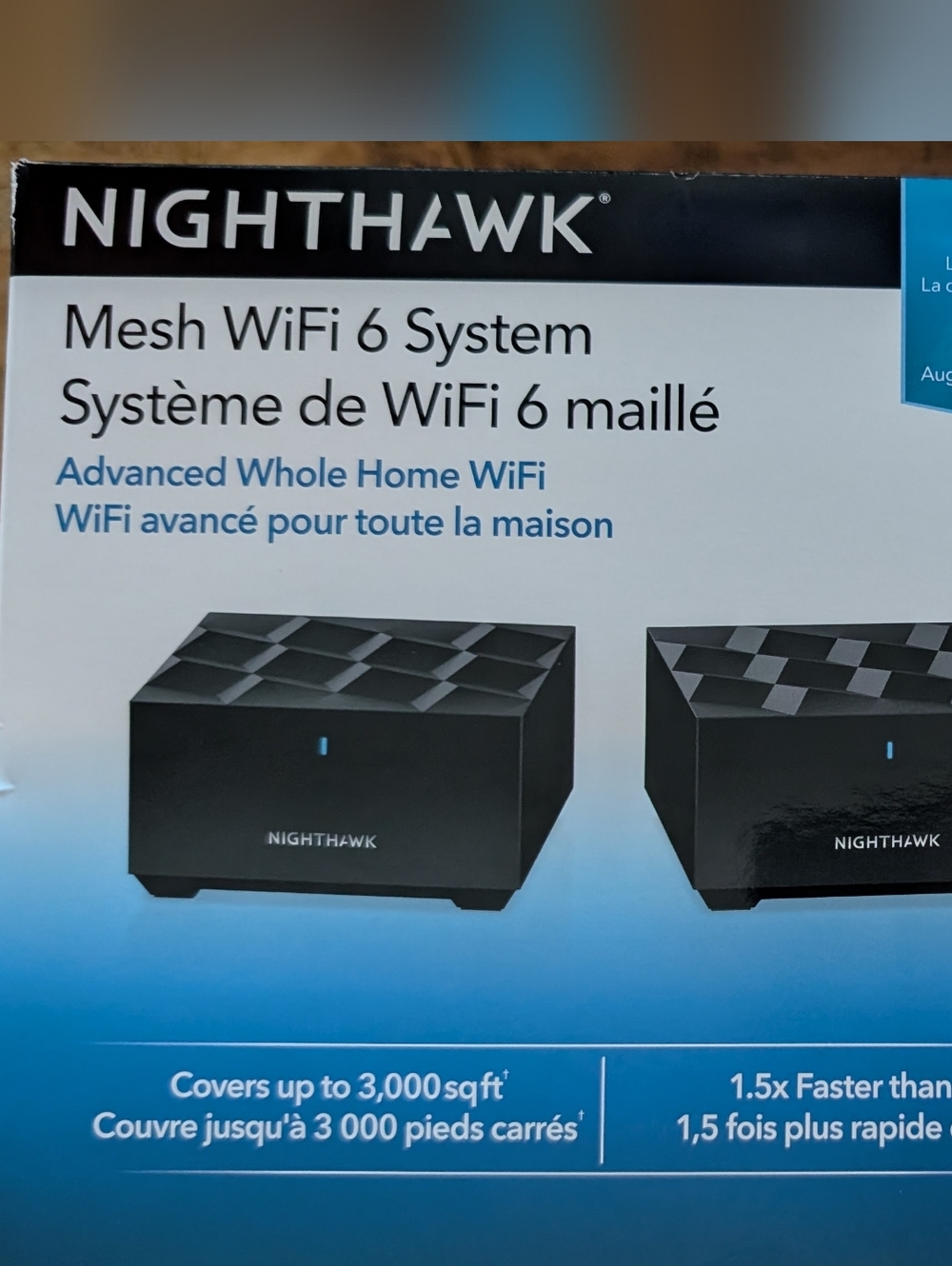 NETGEAR Nighthawk Mesh WiFi 6 System - Black/Blue Packaging